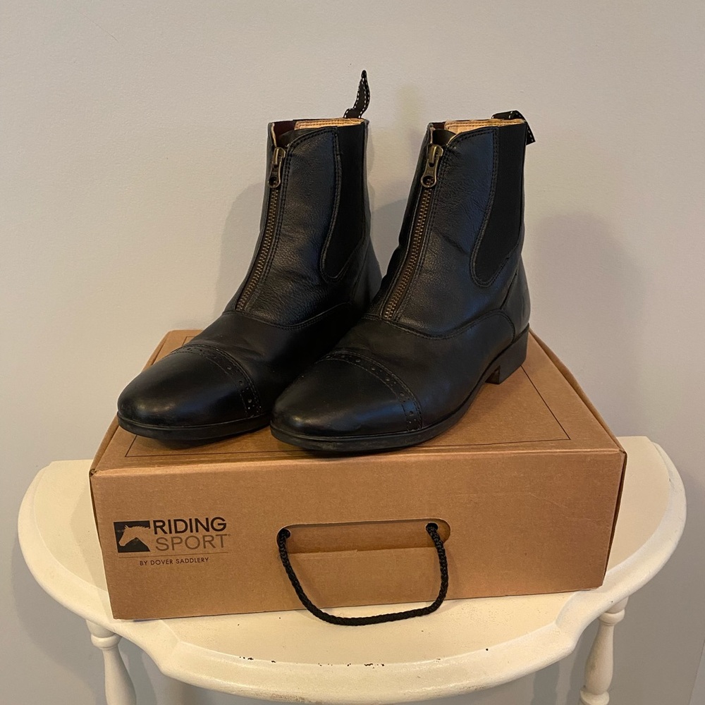 Riding Sport, essential leather zip paddock boot